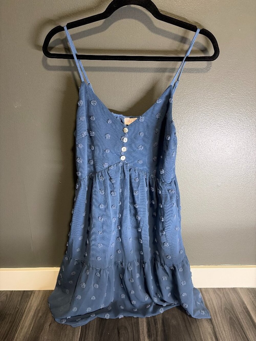 Pink Lily Blue Dress Size Small